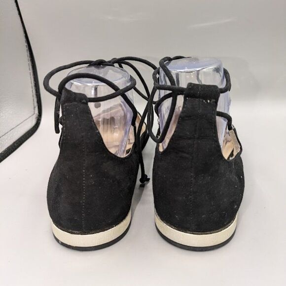 Zara Basic Collection Black Faux Suede Ankle Strap Toe  Size 8, EUR 39 - Picture 4 of 7